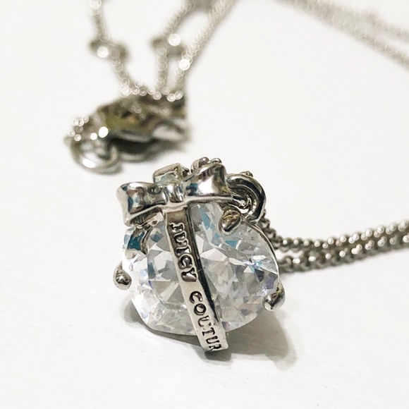 Juicy Couture Jewelry - Juicy Couture • Dainty Crystal Heart Necklace